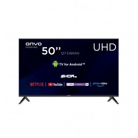 Onvo  OV50F353 50" 127 Ekran Frameless Ultra HD Android Smart Led Tv