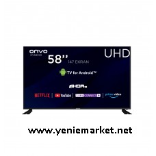 Onvo OV58350 58" 147 Ekran Ultra HD Android Smart Led Tv